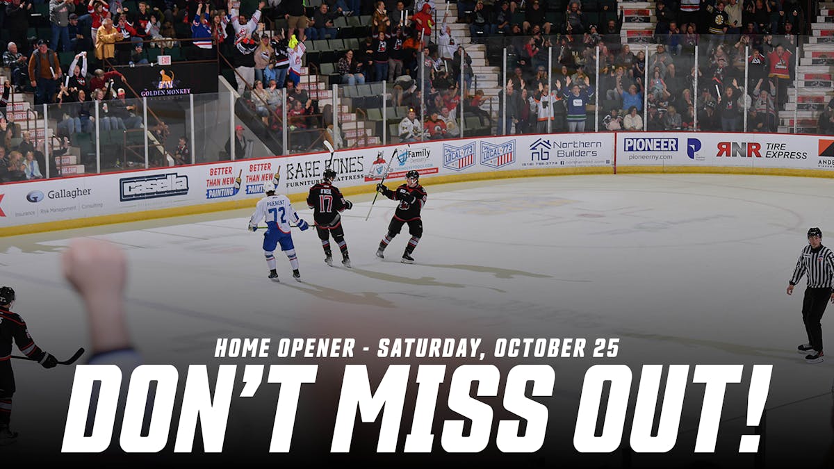 Home Opener - Oct. 25!
