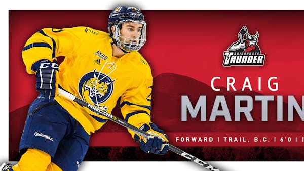 Thunder Sign Quinnipiac's Craig Martin