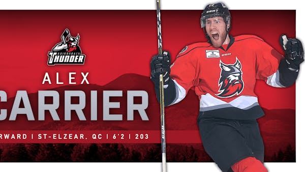 Forward Alex Carrier Re-Ups with Thunder