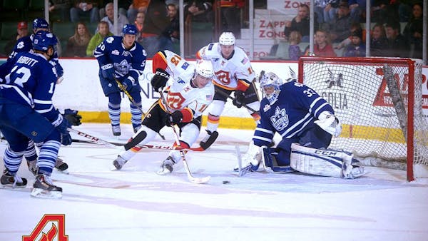 FLAMES SHUTOUT 2-0 IN TORONTO