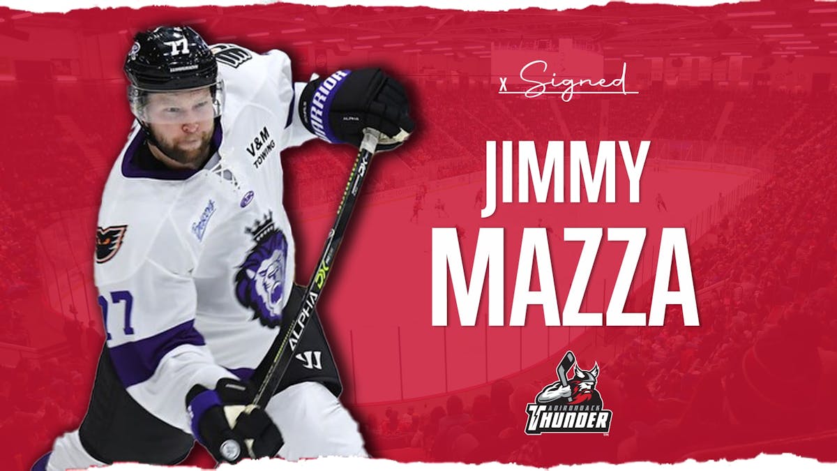 Defenseman Jimmy Mazza Signs with Thunder