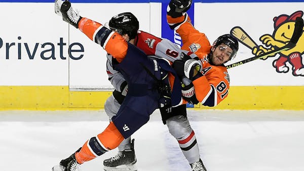 CORSON NETS LONE GOAL IN 4-1 LOSS TO RAILERS