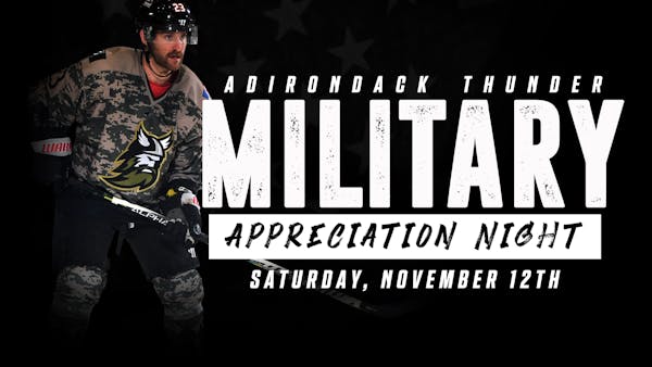 MILITARY APPRECIATION NIGHT IS NOVEMBER 12