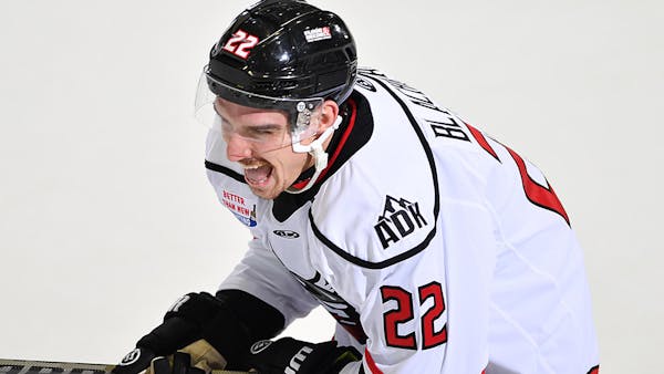 BLACHMAN SCORES TWICE IN 4-1 WIN OVER RAILERS