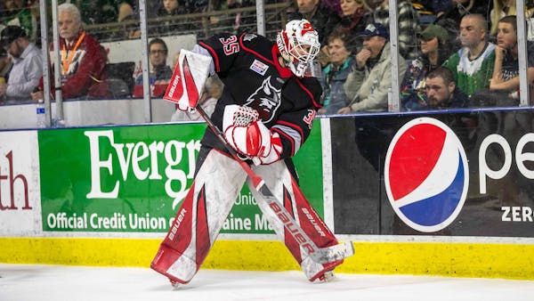 THUNDER TAKE DIVISION LEAD WITH 4-3 WIN AT MAINE