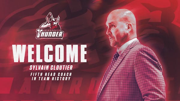 ADIRONDACK THUNDER NAME SYLVAIN CLOUTIER HEAD COACH