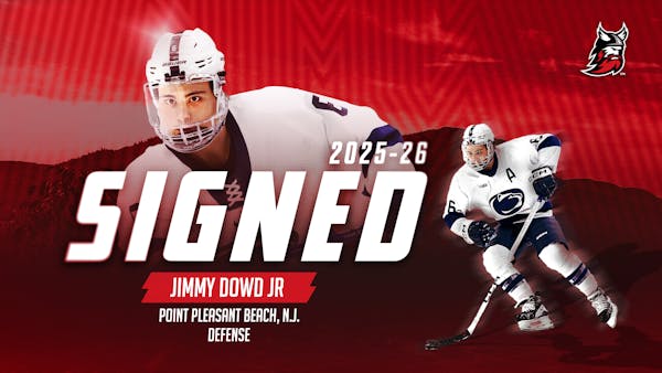 THUNDER SIGN DEFENSEMAN JIMMY DOWD JR.
