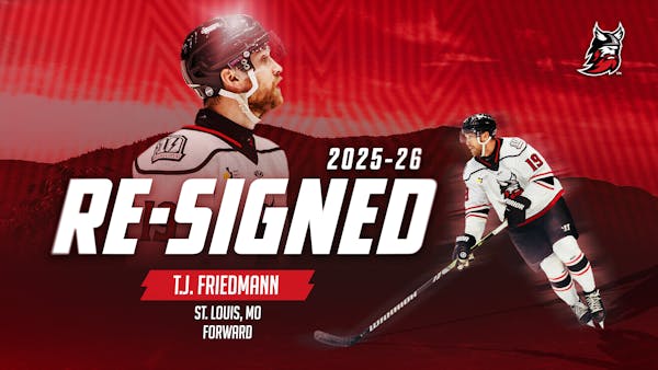 THUNDER RE-SIGN FORWARD T.J. FRIEDMANN