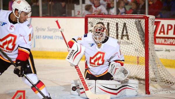 CALGARY FLAMES ASSIGN GOALTENDER JONI ORTIO TO ADIRONDACK