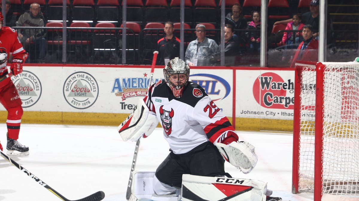 GOALTENDER MACKENZIE BLACKWOOD ASSIGNED TO ADIRONDACK