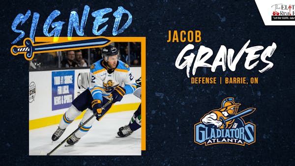GLADIATORS SIGN JACOB GRAVES