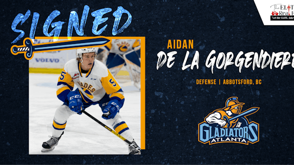 GLADIATORS INK DEFENSEMAN DE LA GORGENDIERE