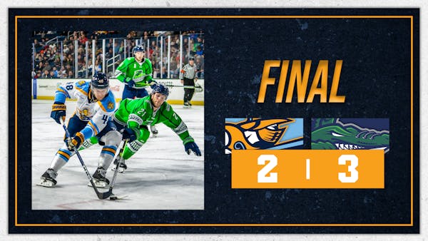 RECAP: Gladiators fall to Everblades in physical overtime bout