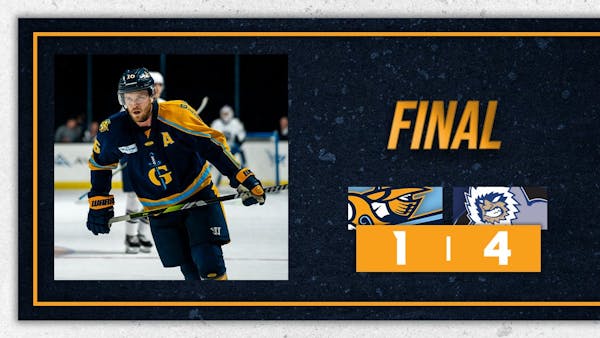 RECAP: Gladiators outmatched in 4-1 loss to Jacksonville