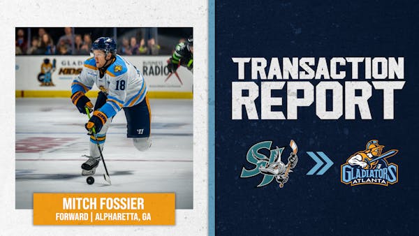 Fossier Returns from AHL San Jose
