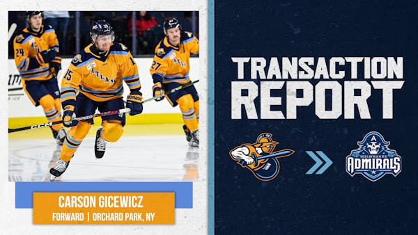 Carson Gicewicz Recalled from Loan