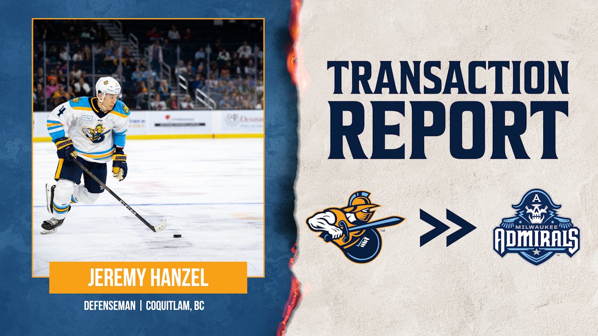 TRANSACTION(S): JEREMY HANZEL RE-ASSIGNED TO MILWAUKEE, PATRIKS MARCINKEVICS SIGNS CONTRACT
