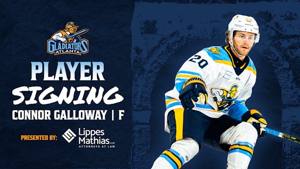 Connor Galloway Re-signs with the Gladiators for the 2025-26 Season