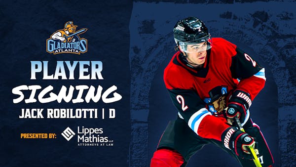 Defenseman Jack Robilotti Signs with Gladiators
