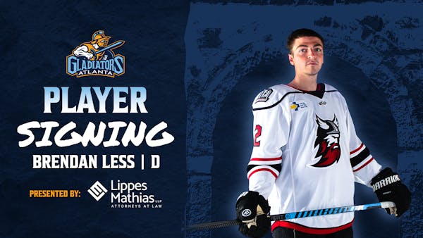 Gladiators Agree to Terms with Defenseman Brendan Less