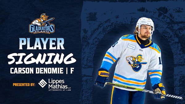 Gladiators Re-Sign Forward Carson Denomie