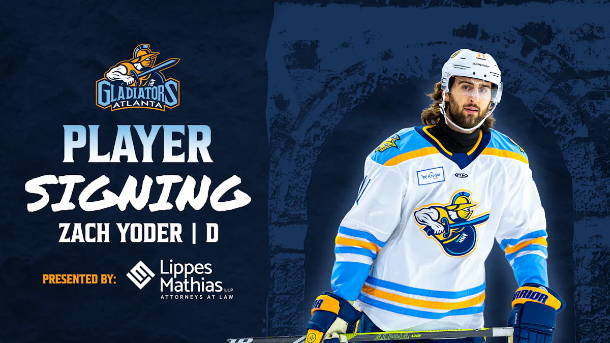 Yoder Interface Atlanta Gladiators | Gladiators Agree to Terms with Zach Yoder