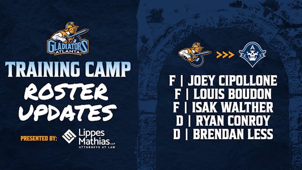 Five Gladiators Named to Admirals’ Training Camp Roster, Atlanta Signs Four Players to Tryout Agreements