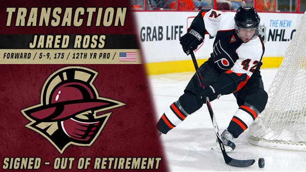 Glads Sign Former NHLer Jared Ross