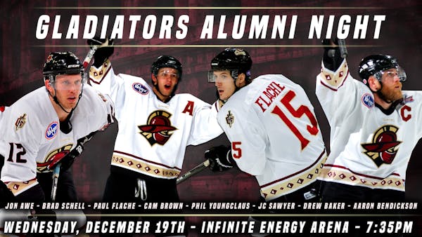 Gladiators to Host Alumni Night on December 19th