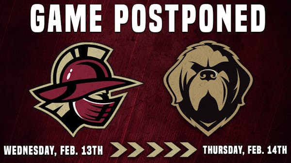 Wednesday's Home Game vs. Newfoundland Postponed to Thursday