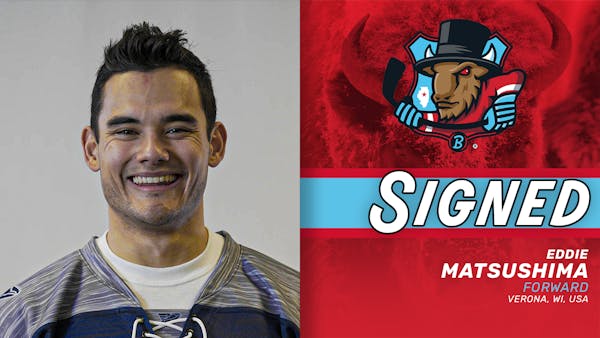 BISON SIGN FORWARD EDDIE MATSUSHIMA