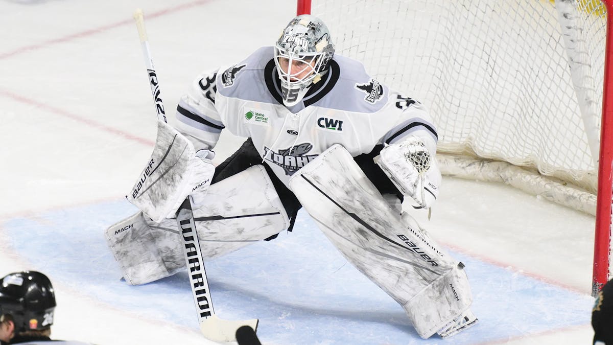 Action photo of Tomas Sholl of the Idaho Steelheads