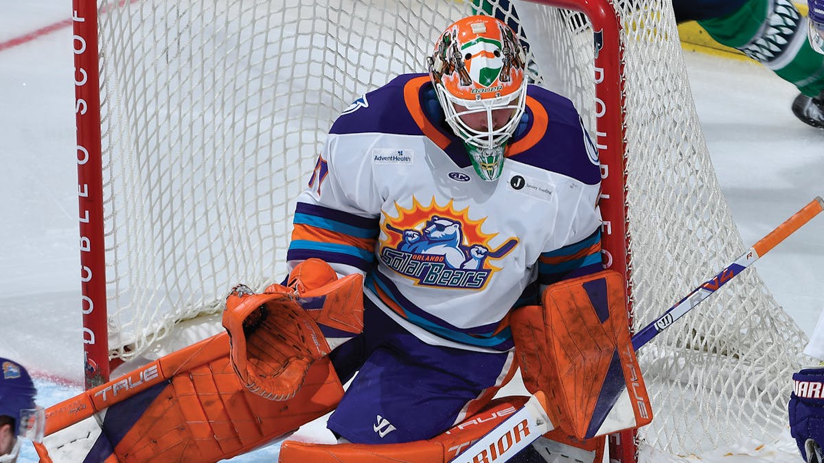 Action photo of Alexis Gravel of the Orlando Solar Bears