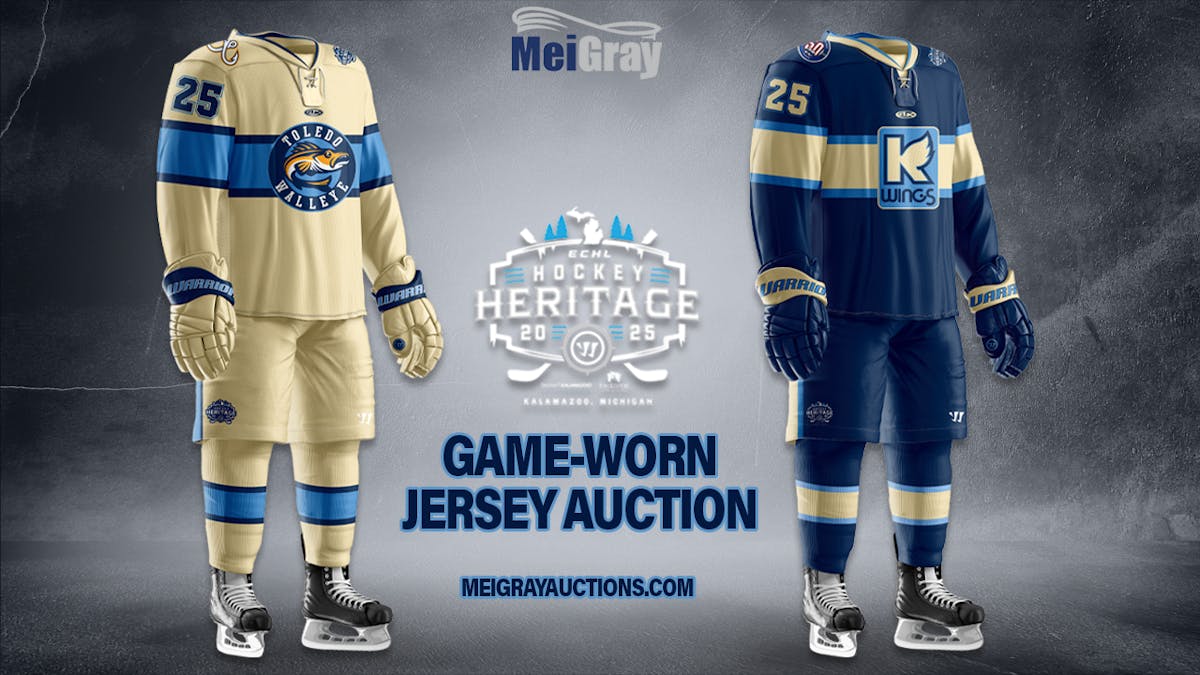 MeiGray to auction items from 2025 Warrior ECHL Hockey Heritage Game