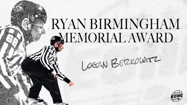 Berkowitz receives 2024-25 Ryan Birmingham Memorial Award