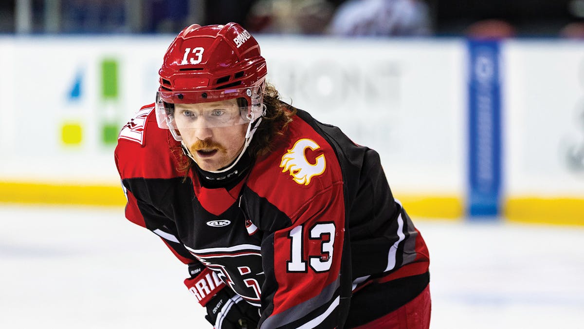 Action photo of Ryan Wagner of the Rapid City Rush