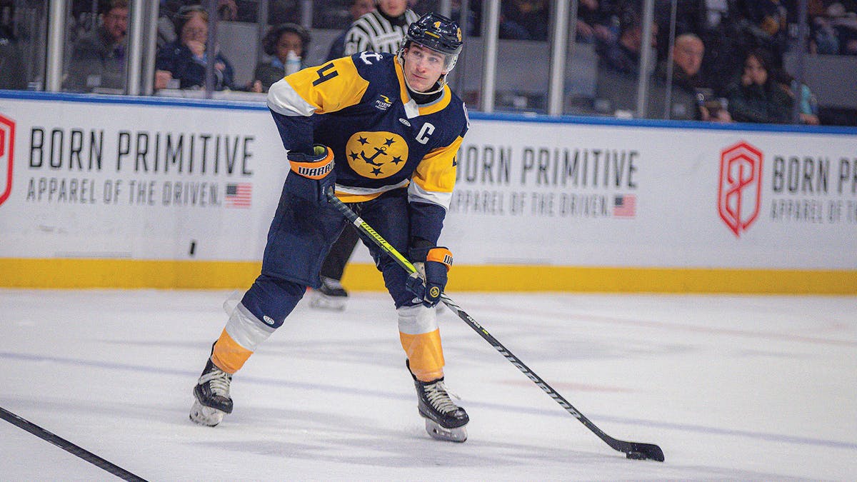 Action photo of Carson Musser of the Norfolk Admirals