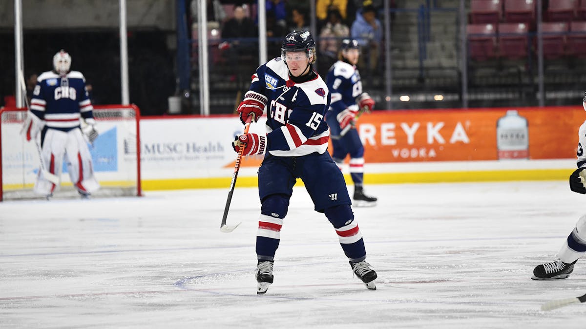 Action photo of Josh Wilkins of the South Carolina Stingrays