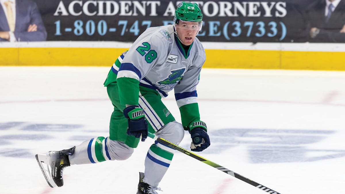 Action photo of Connor Doherty of the Florida Everblades