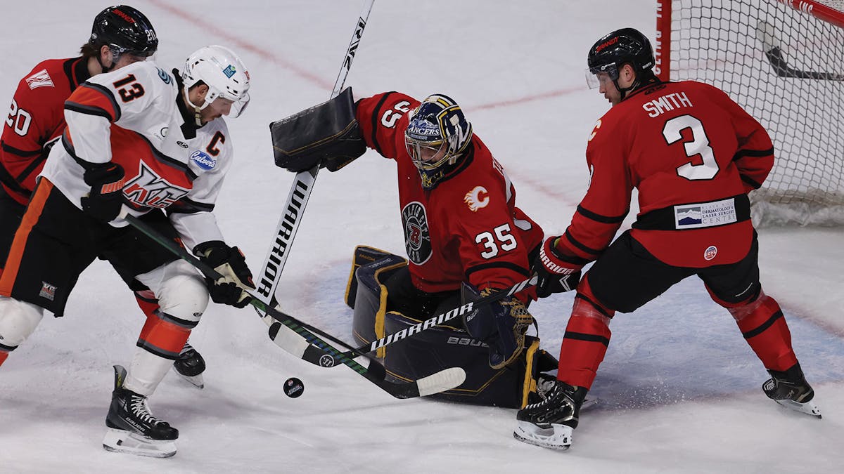 Action photo of Nathan Torchia of the Rapid City Rush