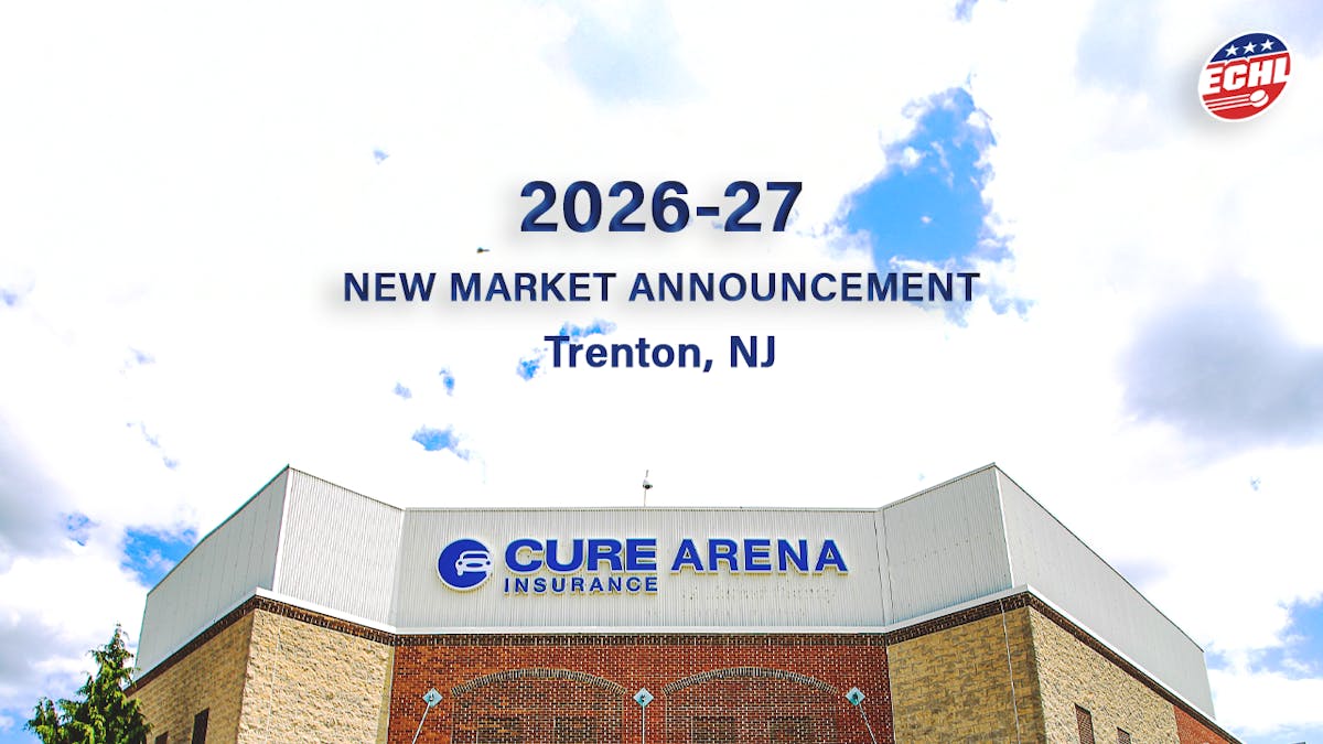 ECHL returning to Trenton with Transfers of Controlling Interest and Home Territory of Utah Membership
