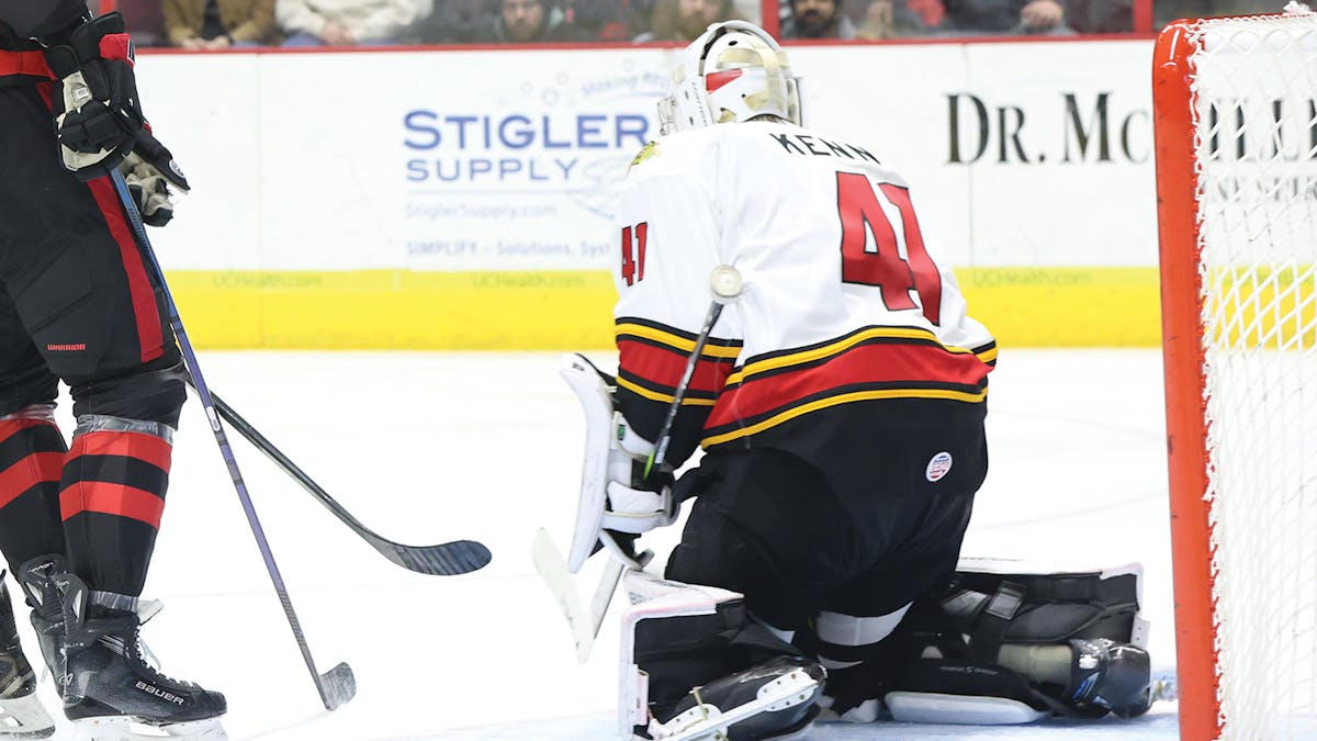 Action photo of Ryan Kenny of the Indy Fuel