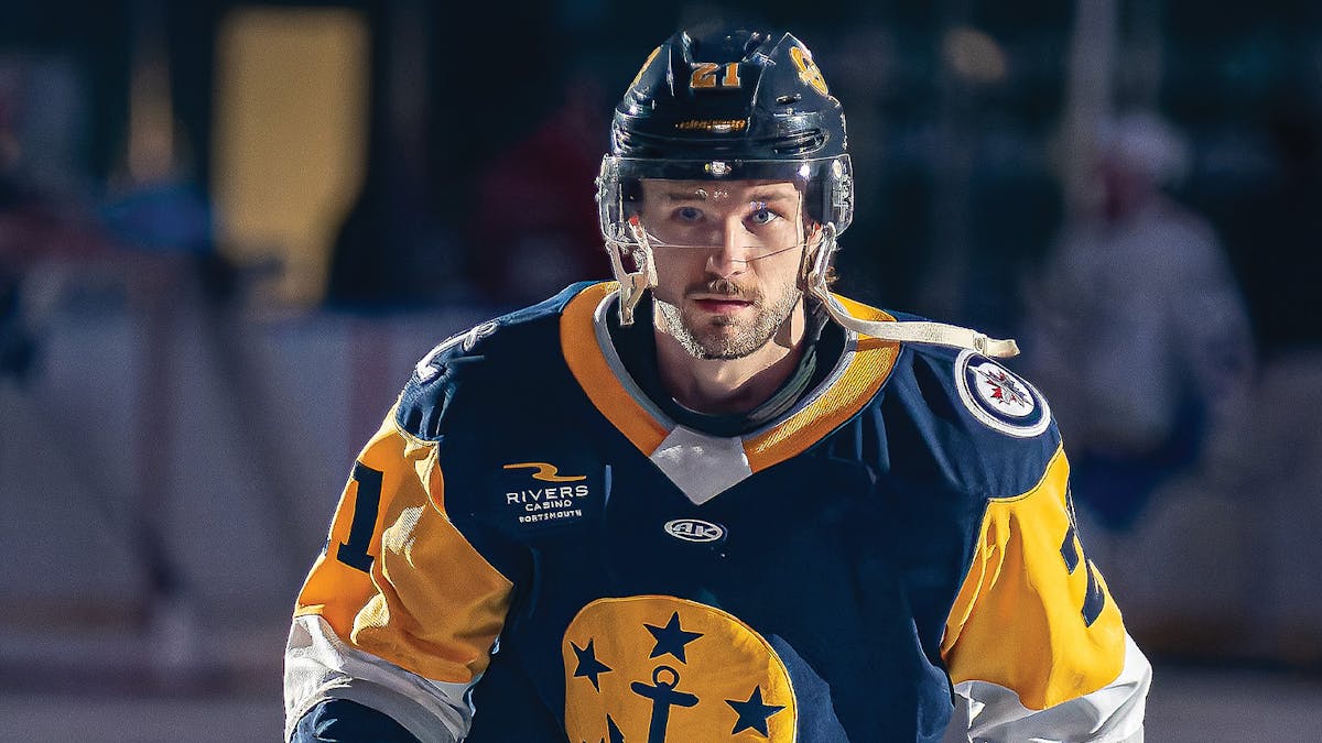 Action photo of Justin Young of the Norfolk Admirals