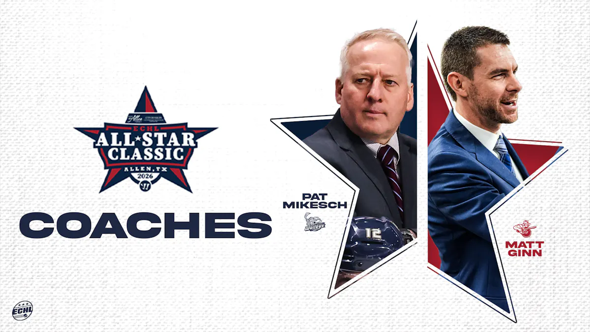 Atlanta’s Ginn, Toledo’s Mikesch earn coaching roles for 2026 Warrior/ECHL All-Star Classic