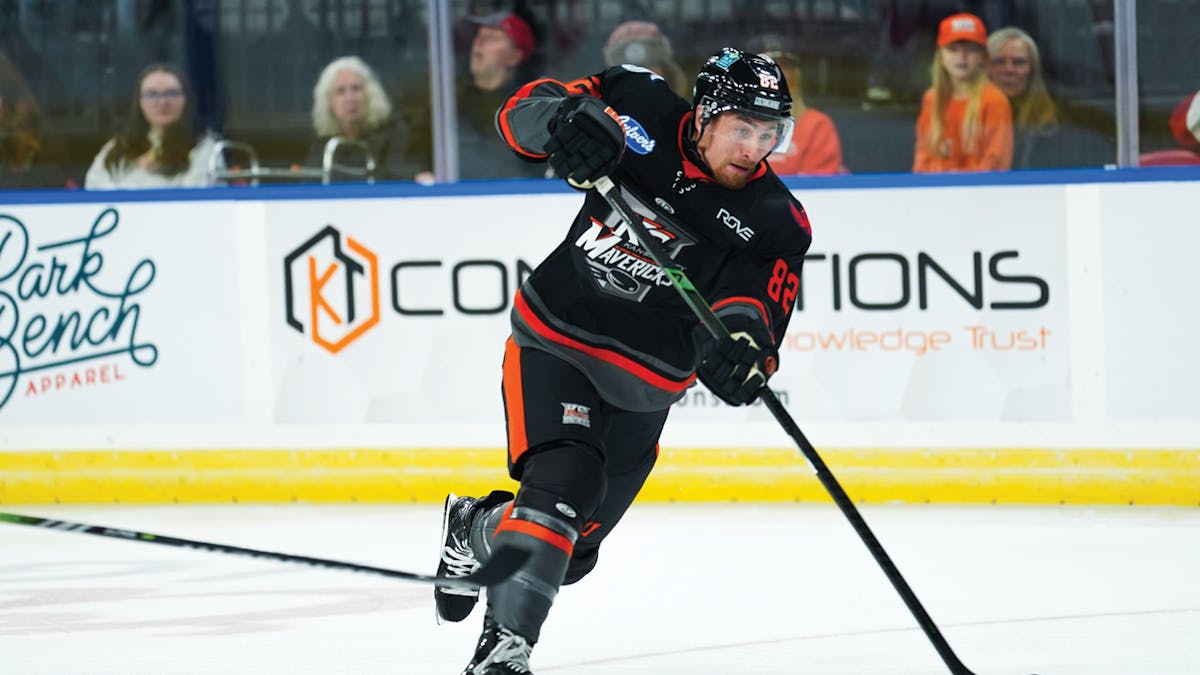 Action photo of Jack Randl of the Kansas City Mavericks