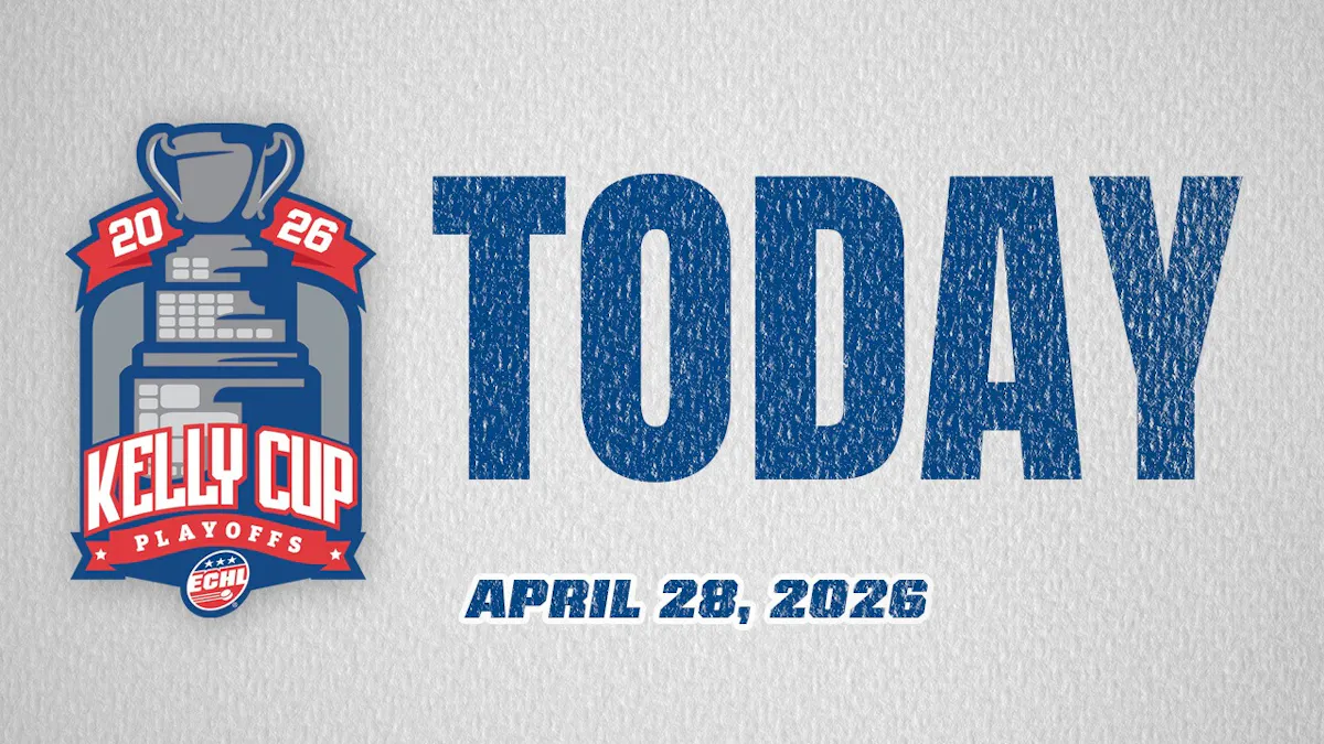 ECHL Today text with today's date