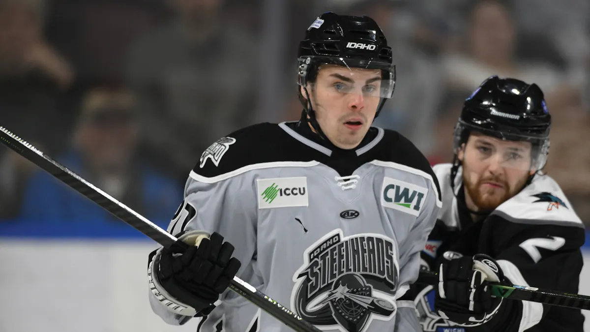 Action photo of Nick Portz of the Idaho Steelheads