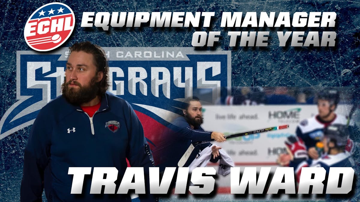 South Carolina's Ward named ECHL Equipment Manager of the Year