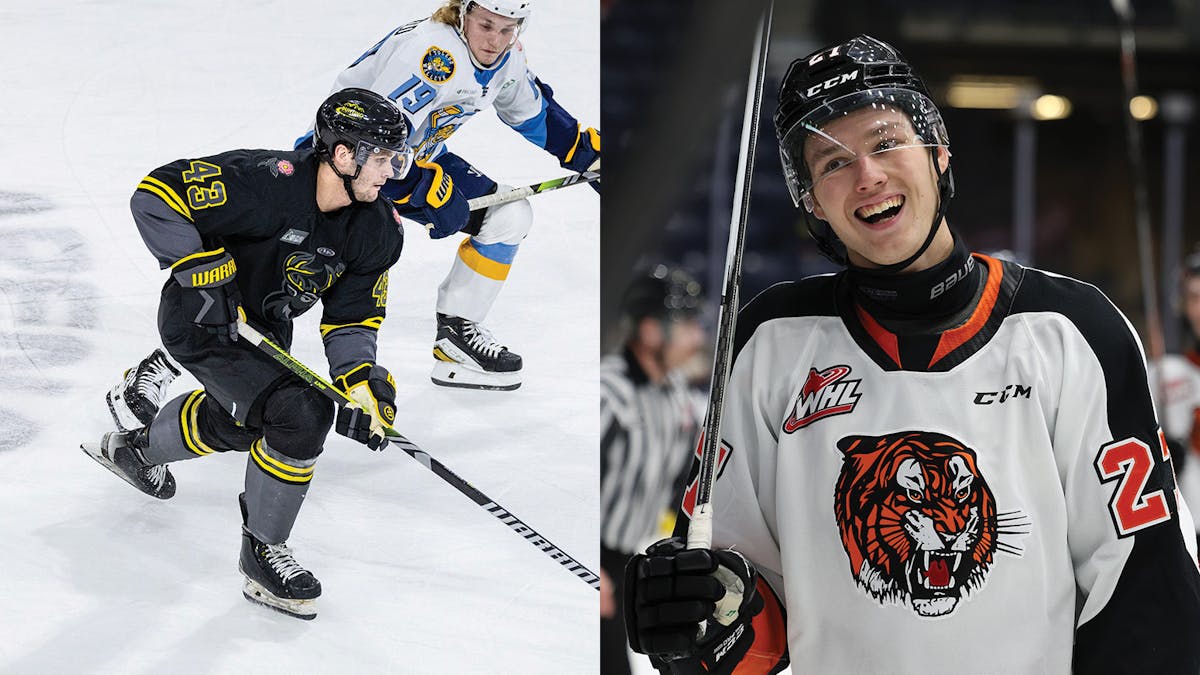 Action photos of Louka Henault and Bodgans Hodass