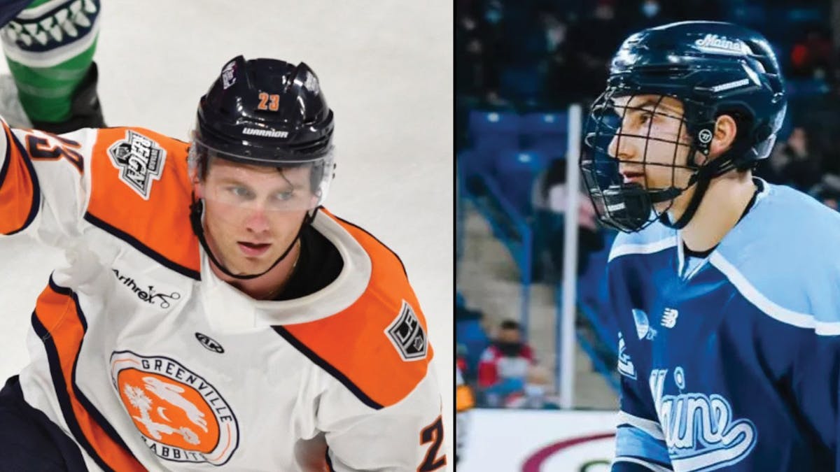 Action photos of Max Coyle and Ben Poisson